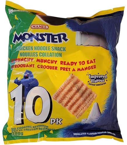 Amazon.com: Mamee Monster Family Pack Snack Noodles 56 Packs x 25g